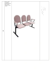 Standard Armchair for Public Spaces, Size 535*690*940 mm