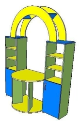 Store Table-Shelf 'Magazin' FН.МДУ.01.38.00.00.00