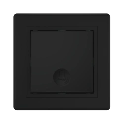 CADUCEUS ALING PRESTIGE Hidden Installation Push Button Switch 10A 250V Black Soft Touch