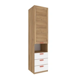 Oliver LD.524060.000 M Shelf Facade with Drawers (Set) (Golden Oak/White)