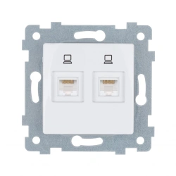 Low Voltage Hidden Installation Socket Mechanism "Maria" Model RK2-471 White