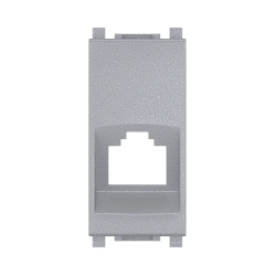 CADUCEUS ALING Experience Adapter for Keystone RJ12/RJ45, 1M, Silver, Art. 74201.S