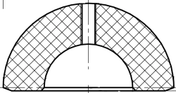 NS C Test Insert for Hip Joint Prosthesis - 28mm Head Diameter, 42-64mm Range, Art. 104.003.0XX