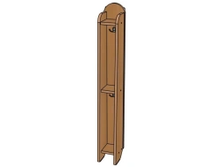 Clothing Rack №2 "Moidodyr" with 2 Compartments/SHD37