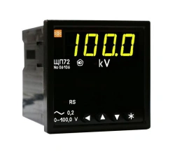 Digital Panel Meter for Current, Voltage, and Frequency Measurement - Model ЩП72