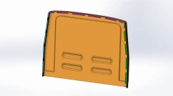 Rear Panel AP 4208-5603107-02 - Lightweight Fiberglass Construction