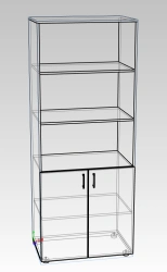 Semi-Open Office Document Cabinet
