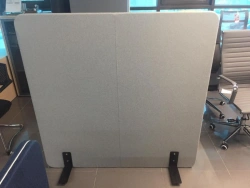 Office Partition "FIX" with Soft Upholstery and Wooden Frame