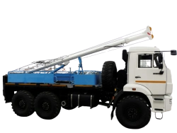 Drilling and Crane Machine for Installation of Power Line Supports BKM-516