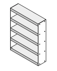 Wooden Office Shelf Set "Glass.Go