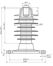 Polymer Insulator OSK 8-20-A01-2 UHL2 (T2) for Outdoor Use
