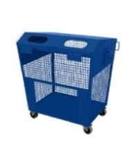 Mobile Mesh Container for Selective Waste Collection with Metal Lid (K-S)