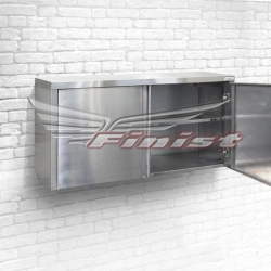 Stainless Steel Storage Shelf PTd with Lockable Doors