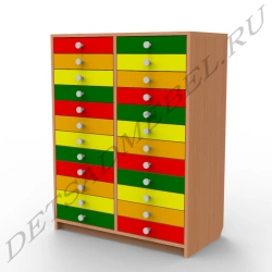 24-Drawer Storage Cabinet with Customizable Options