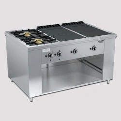 Professional Gas Stove for Cooking, Model PRG-IIA-6-2 "Maxi