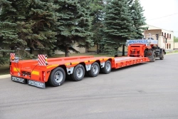 Low-Deck Four-Axle Semi-Trailers Model 9942D4 for Heavy Loads