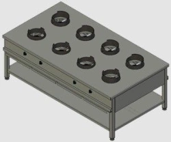 Wok Station for Cooking Various Dishes KSW 08 Art. No. 8795