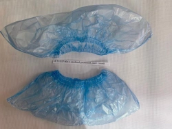 Medical Non-Sterile Boot Covers "SUPER 60" with Double Elastic, Blue, 50 Pairs