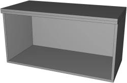 Open Wall-Mounted Storage Shelf/Unit for Various Items