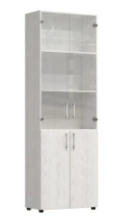 Functional Closed Wooden Office Shelf for Public Spaces