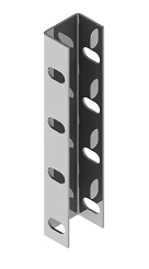 Reinforced U-Shaped Profile Connector BSUL 3, 30x42x200 mm