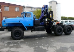 Multi-Purpose Vehicle with Hydraulic Crane KMA on Ural Base U0K01N-4L080