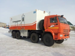 Self-Propelled Logging Lift PКС Model 69574N on KAMAZ-63501-51 and KAMAZ-63501-52 Chassis