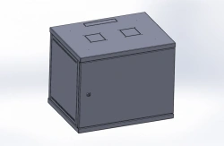 Wall-Mounted Telecommunication Cabinet for 19-Inch Equipment - СН-15U-60-40-ДГ