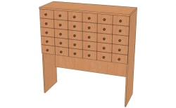 File Cabinet with Metal Drawer Slides - Model SHK