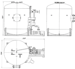 Wastewater Vacuum Collection System with Tank "UV-TS INEMA" - 2500-02
