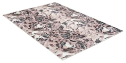 SHAHINTEX SILK PHOTOPRINT Rug "Brown Flora" 80x118 cm
