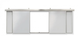 Sliding Rail System for Magnetic Whiteboards "Segment