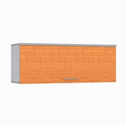 Wall-mounted shelf with door on brackets model PN-4