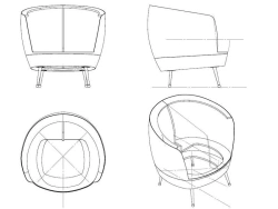Seating Furniture with Wooden Frame - Project MSD-01
