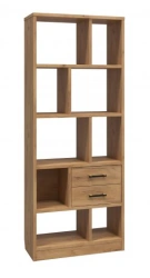 Functional Wooden Office Shelf with Drawers for Public Spaces