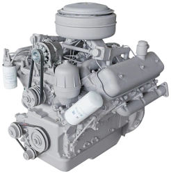 6-Cylinder Diesel Engine ЯМЗ-236М2 with Modifications