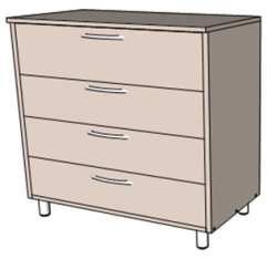 Durable LDSP Chest of Drawers with Custom Options