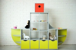 Toy and Educational Materials Storage Rack
