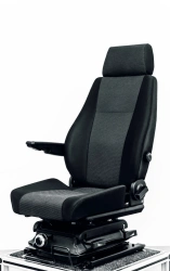 Mechanical Suspension Seat with Fabric Upholstery and Detachable Headrest, Model C41R11.6800010-10