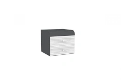 Sonata LD 628.070.000 Nightstand (Gray/Chocolate/Wenge Cavo)