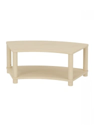 Round Storage Rack for Educational Materials / 2 Shelves