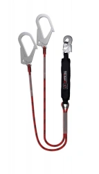 Safety Lanyard with Shock Absorber for Height Work - Model ABS212