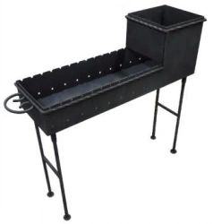 Portable BBQ Grill with Detachable Legs 300x300x700MM Metal 2MM