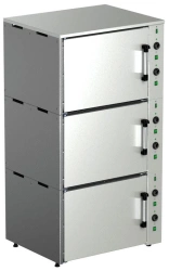 Electric Baking Cabinet SHZ-150-3s22 - 3 Sections, Stainless Steel