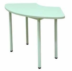 Metal Frame Didactic Table with Radius Top