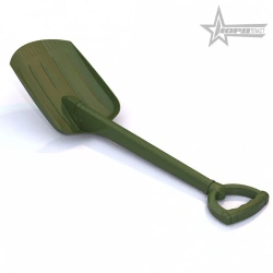 Durable 70 cm Khaki Shovel for Gardening and Fishing