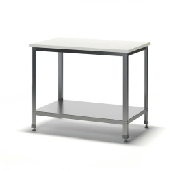 Stainless Steel Frame Table with Polypropylene Top PSPP