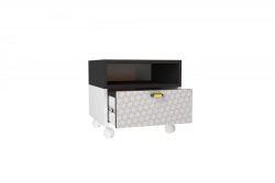 Batman LD.519120.000 Rolling Cabinet Facade (White/Black)
