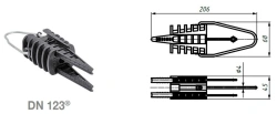 Anchor Clamp for Wires Input DN 123®