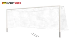 Aluminum Football Goals 7.32x2.44m with Embedded Socket System